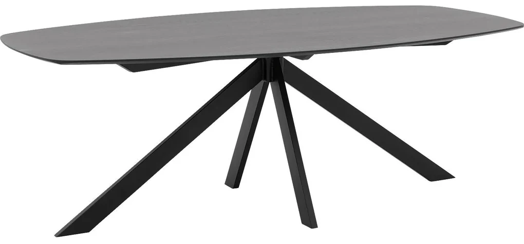 Goossens Excellent Eettafel Floyd, Semi ovaal 220 x 120 cm
