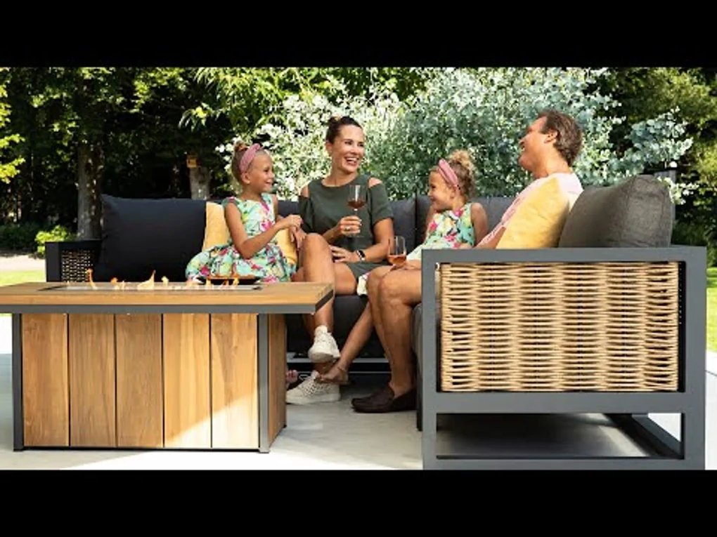Hoek Hoek loungeset 6 personen Teak Old teak greywash Lifestyle Garden ...