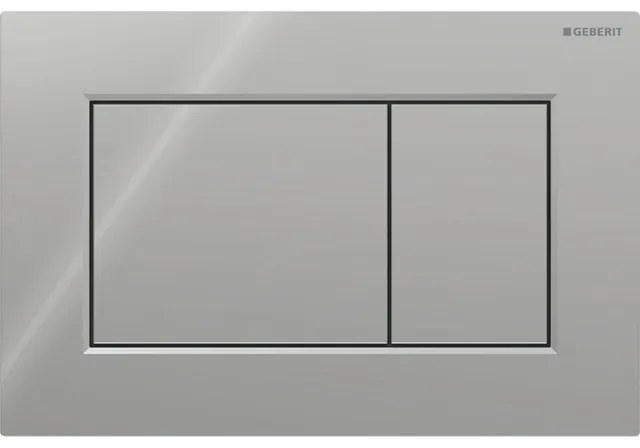 Geberit Sigma01 bedieningsplaat - 2-toets spoeling - vierkant - glans chroom 115.660.21.1