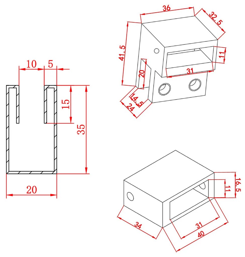 Saniclear Rivo inloop douchecabine 140x100cm met 30cm zijwand en 60cm vrije inloop verouderd messing