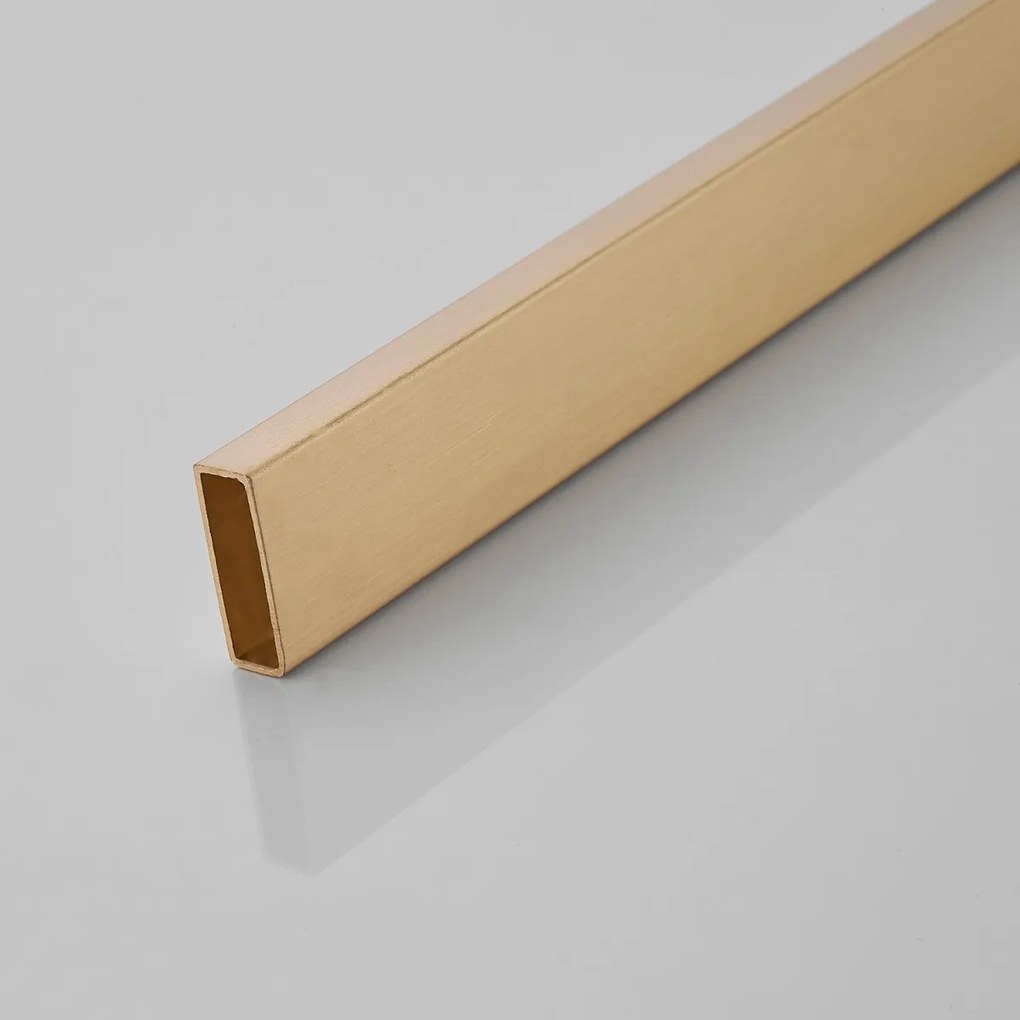 Saniclear Modern klemmen + stabilisatiestang 100cm geborsteld messing / mat goud