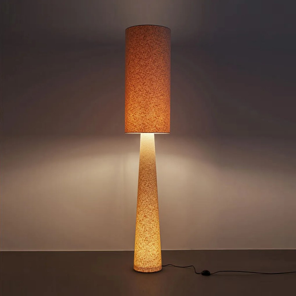 Vloerlamp Beige Boucle 190 Cm