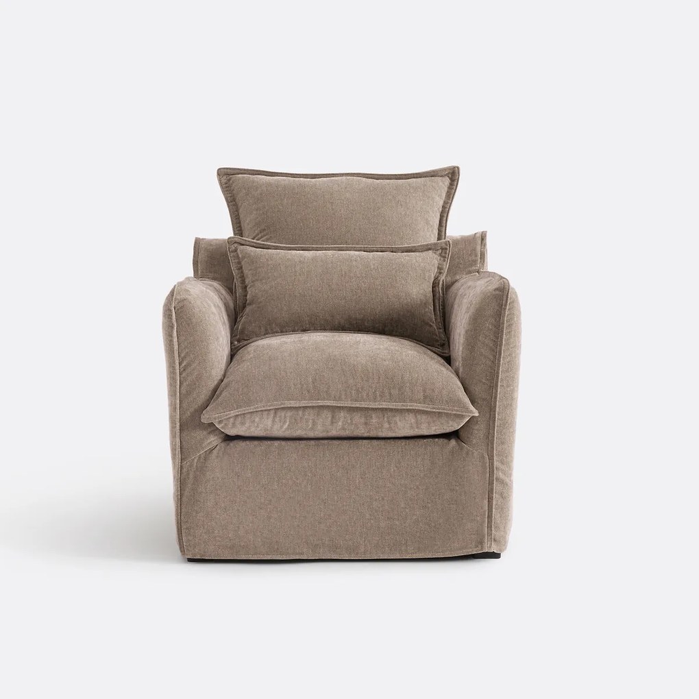 Fauteuil, afneembare hoes, in gemêleerd polyester, ODNA