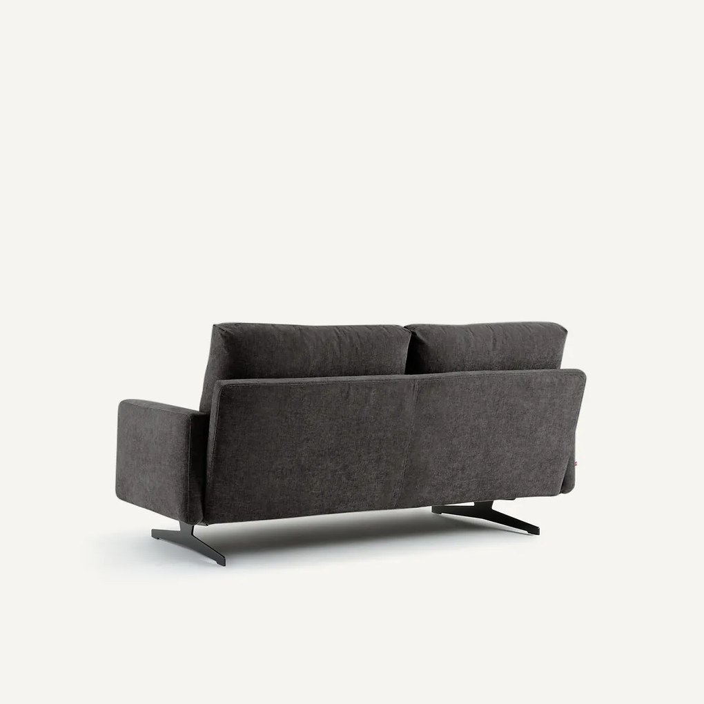 2-zitsbank in chenille fluweel, Delicato