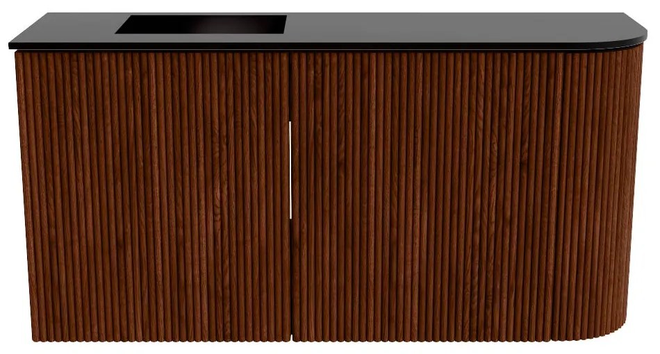 Mondiaz Joya 80cm toiletmeubel ronding rechts ruby met wastafel faye links zonder kraangat urban