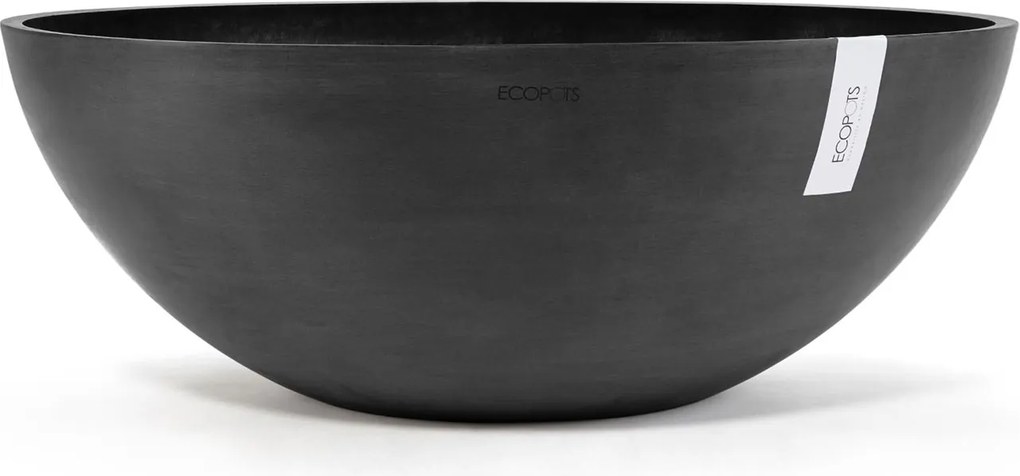 Ecopots bloempot Vienna 70 - Rond - Dark Grey - Diameter 70 x H25,3 cm