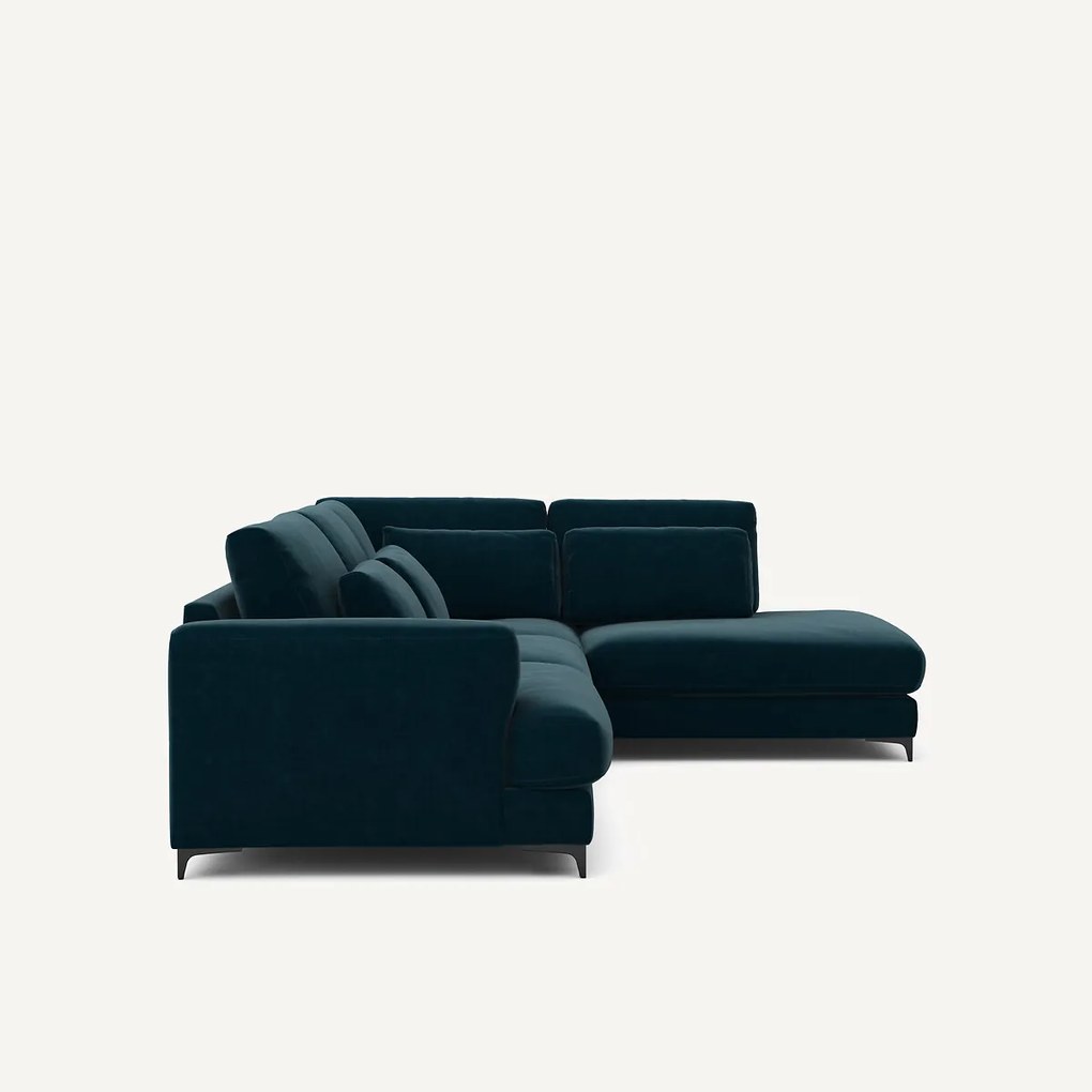 Omvormbare hoekbank rechts, fluweel, Marsile