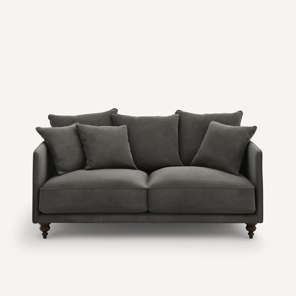 3-zits compacte fluwelen zetel, Lazare