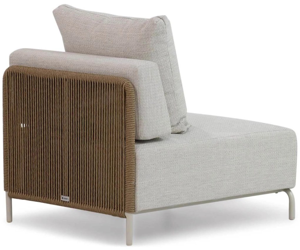 Hoek loungeset 6 personen Aluminium/rope Taupe Coco Colorado