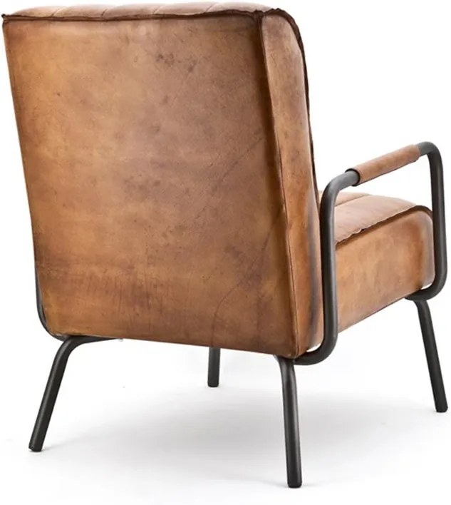 Eleonora Marvin Fauteuil Rosi Leder Cognac