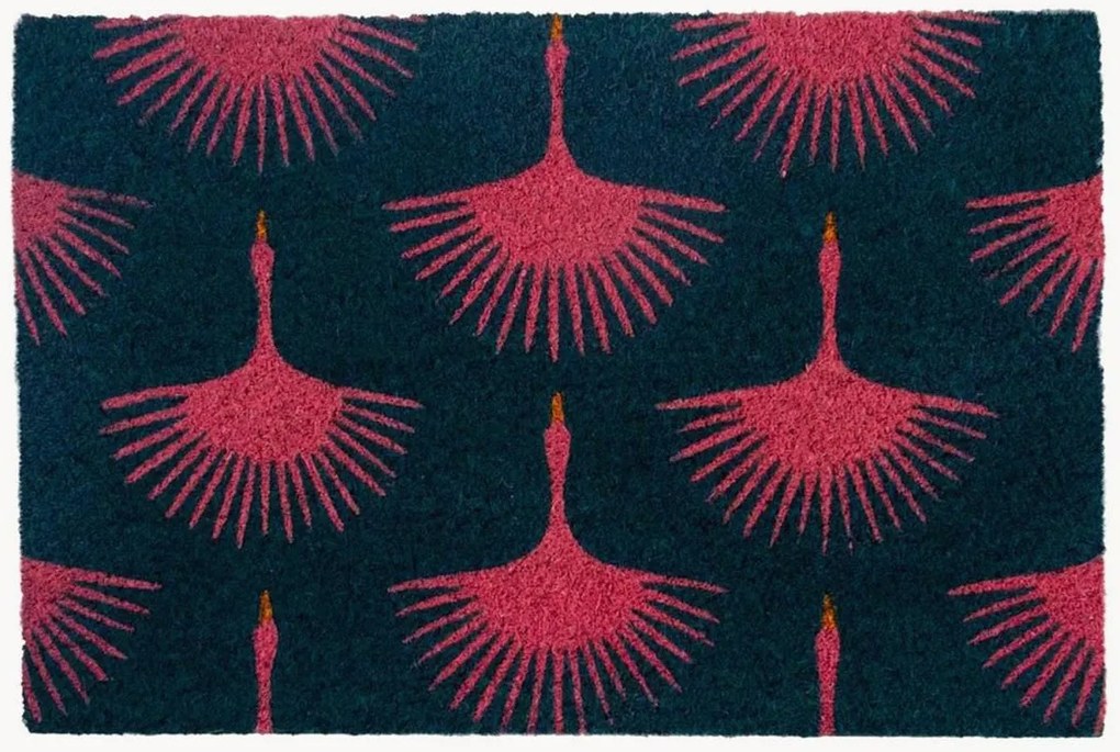 Handgemaakte kokos deurmat Herons