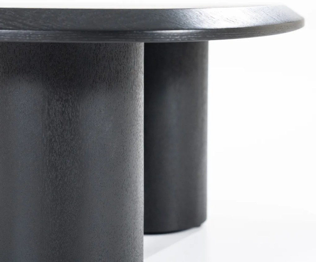 Eleonora Walter Zwarte Salontafel Kiezel Vorm 96x78 Cm - 96 X 78cm.