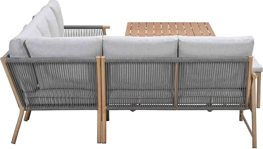 Garden Impressions Hannie lounge dining set 6-delig - light teak look