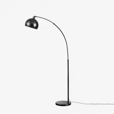 Staande Lamp ↑180 Cm Van Ijzer Diala Zwart - Sklum