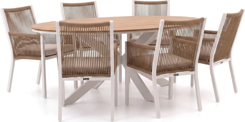 Diningset Manifesto  | 6 personen | Tuinset polywood | 7-delig | Kees Smit Tuinmeubelen