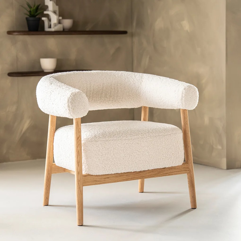 Fauteuil Eiken Frame Beige