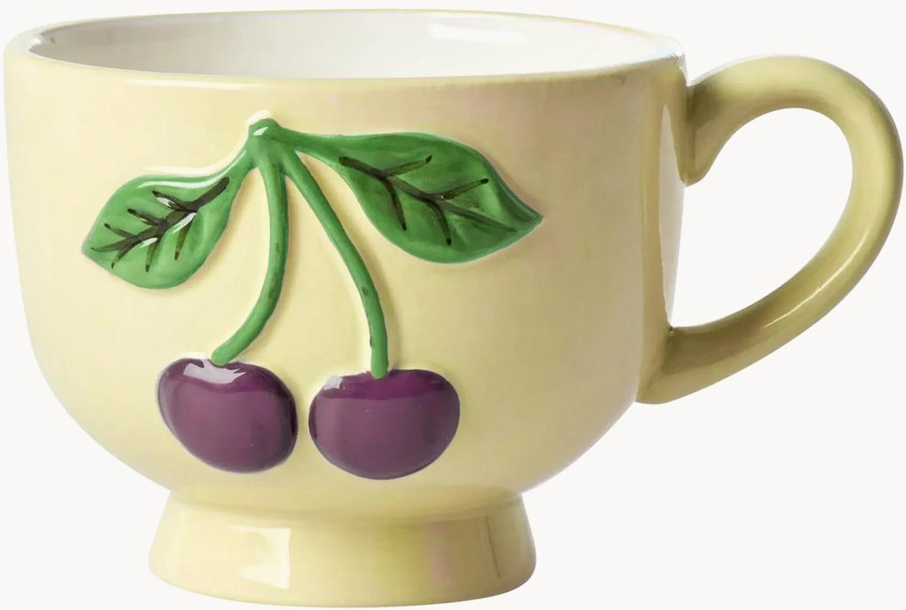 Keramische mokken Cherries, 2-delig