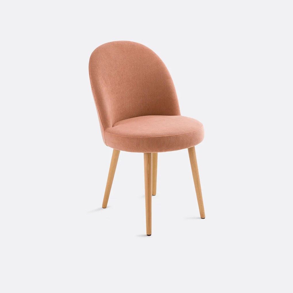 Stoel in ribfluweel, Inès