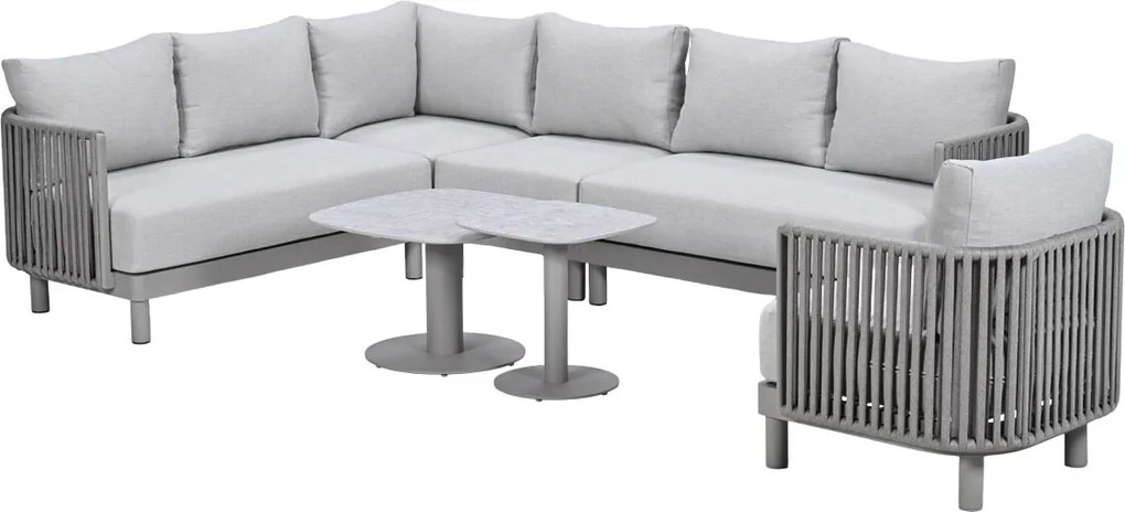 Garden Impressions Andong loungeset hoek 7-delig - taupe