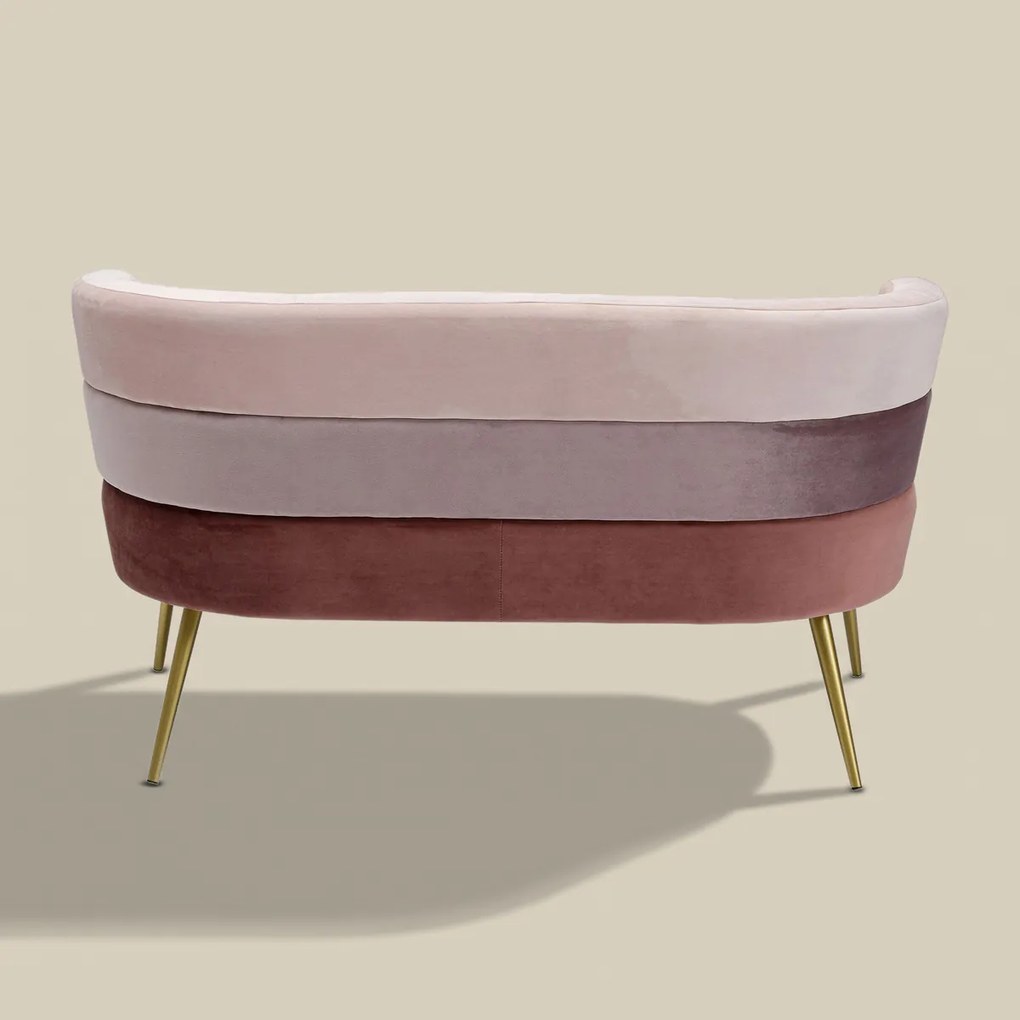 Kare Design Sandwich Roze Velvet Design Bankje