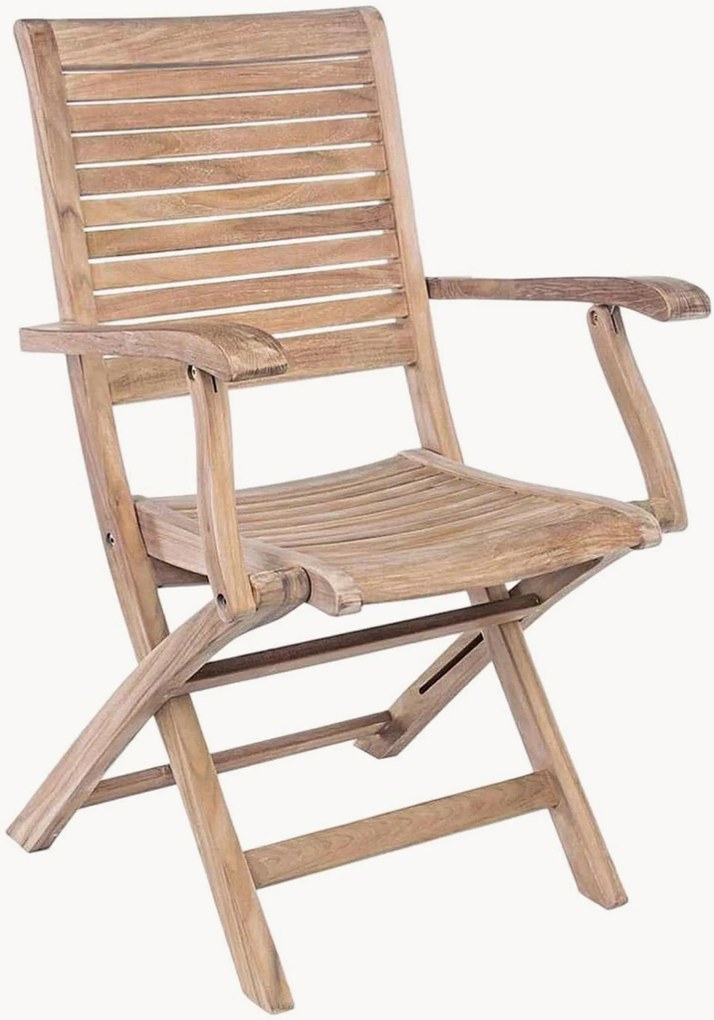 Opvouwbare tuinfauteuils Maryland van teakhout, 2-delig