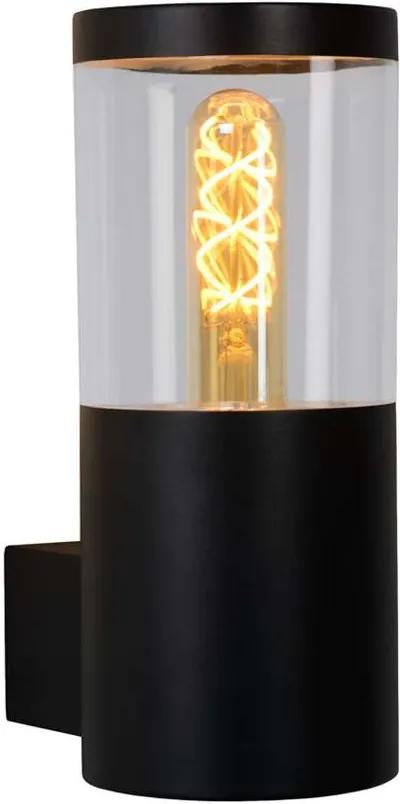 Lucide wandlamp buiten FEDOR IP44 - zwart - 10,2x14,5x23 cm - Leen Bakker