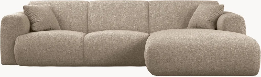 Chenille hoekbank Molino (4-zits)