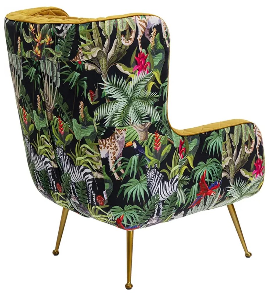 Kare Design Nonna Jungle Okergele Fauteuil Jungle