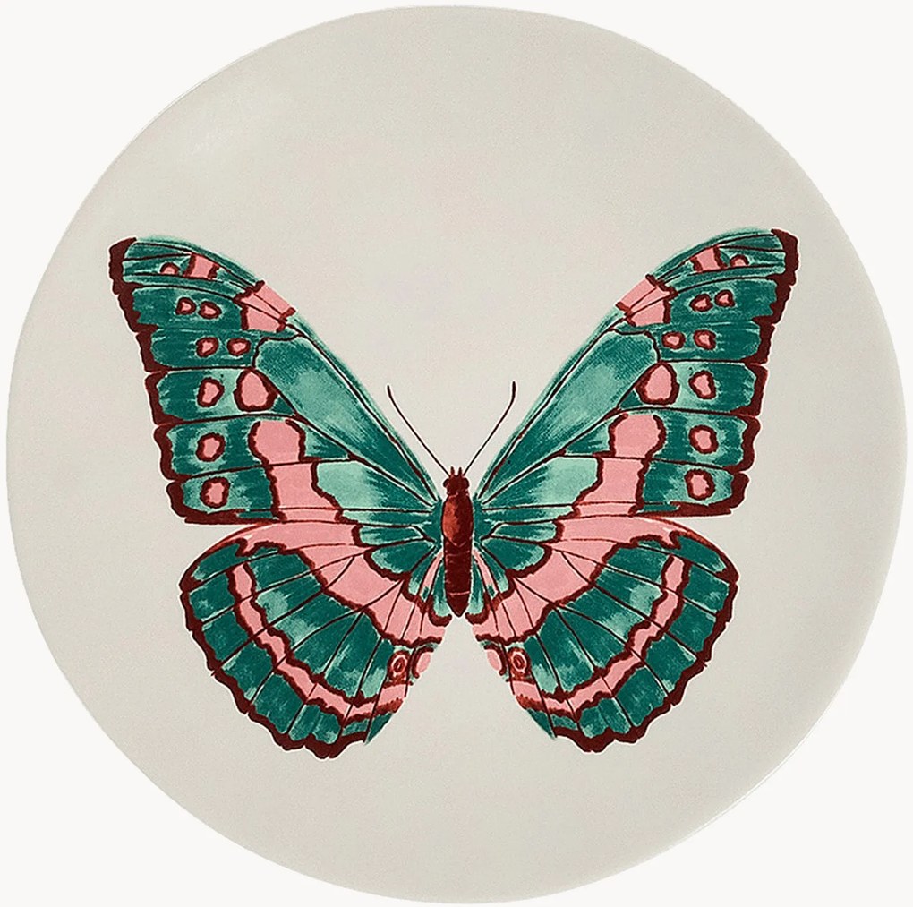 Handgemaakt dessertbord Butterfly Manor
