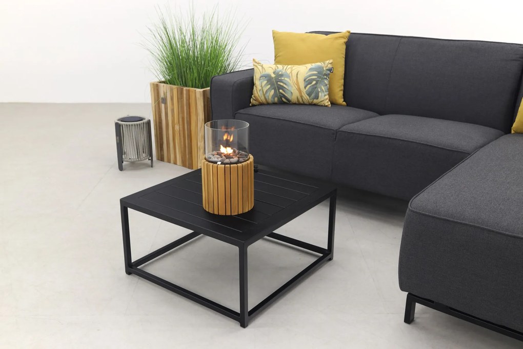 Boavista/Toronto loungebank chaise longue - Sooty - 3-delig - links