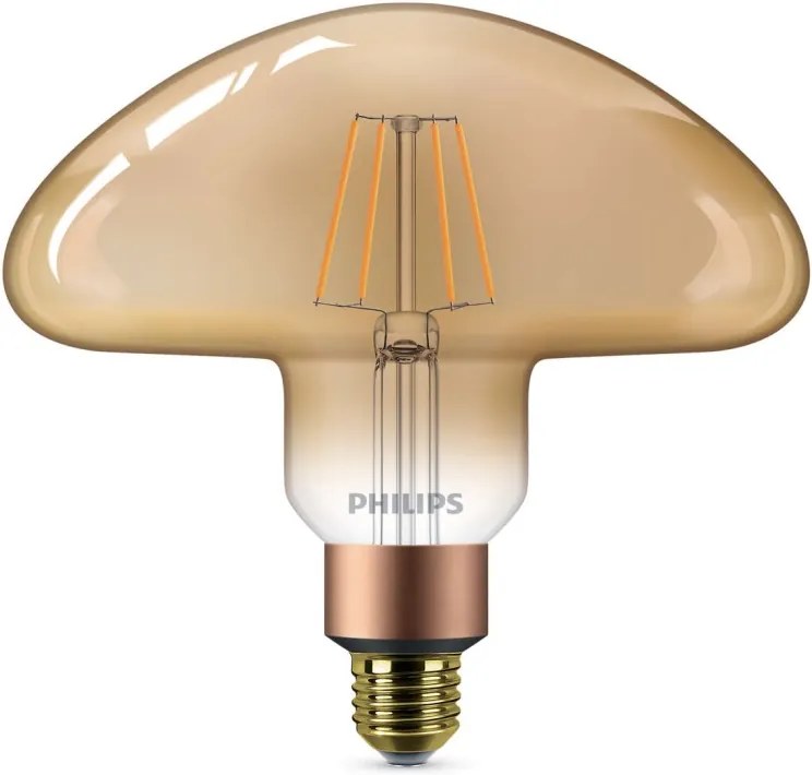 Philips Classic LEDbulb Vintage E27 Mushroom 5W 820 Goud | Dimbaar - Vervangt 30W