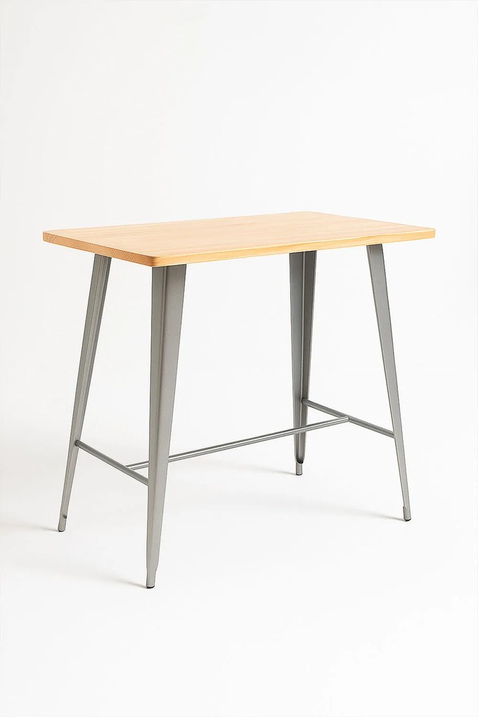 Torix Hoge Rechthoekige Tafel Natuurlijk Hout