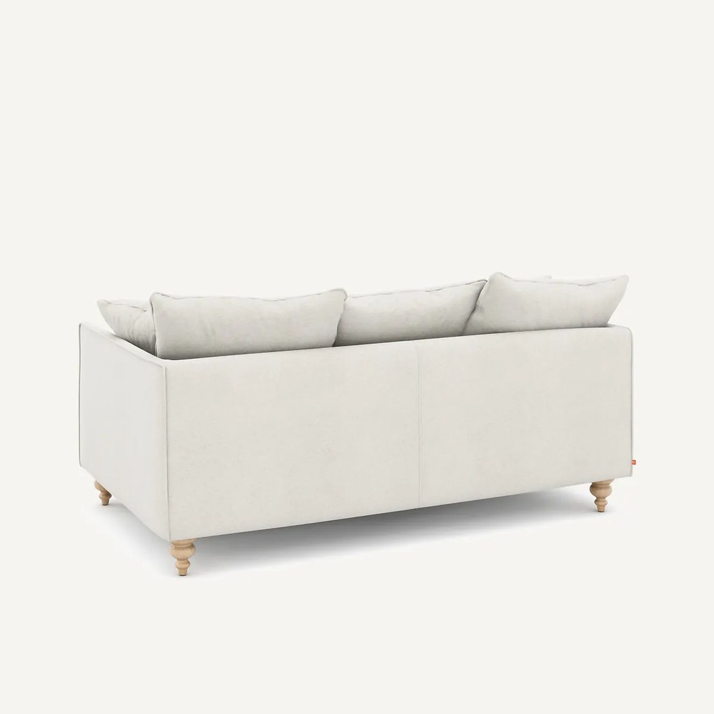 3-zits compacte zetel van linnen fluweel, LAZARE