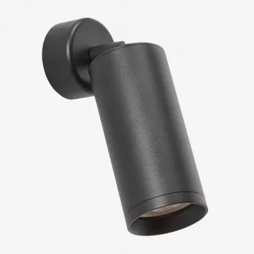 Draaibare Aluminium Wandlamp Walid Zwart - Sklum