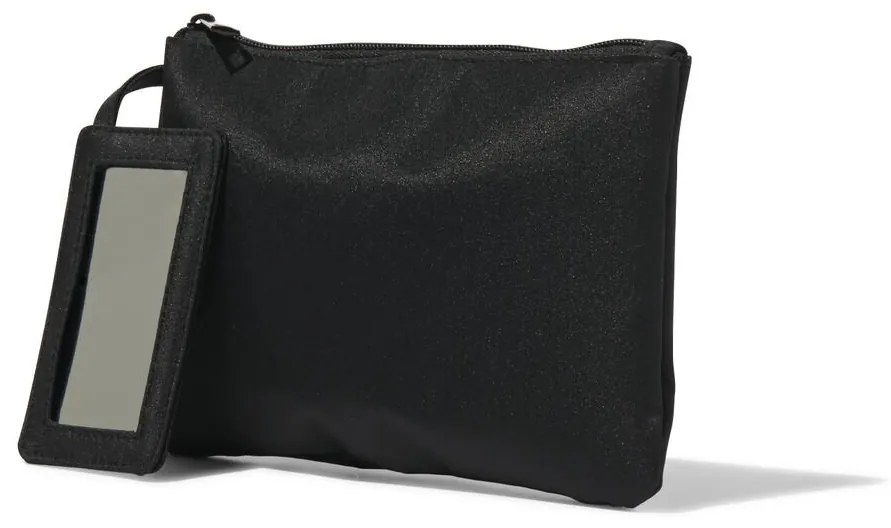 HEMA Make-up Tas Plat Zwart 14x21