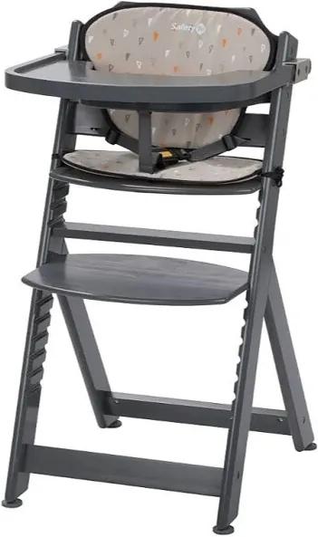 Kinderstoel Timba Warm Grey + Kussen Warm Grey - Kinderstoelen