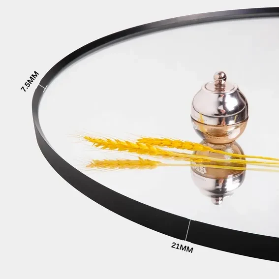 Saniclear Circle Black ronde spiegel met LED verlichting 60cm incl. spiegelverwarming mat zwart