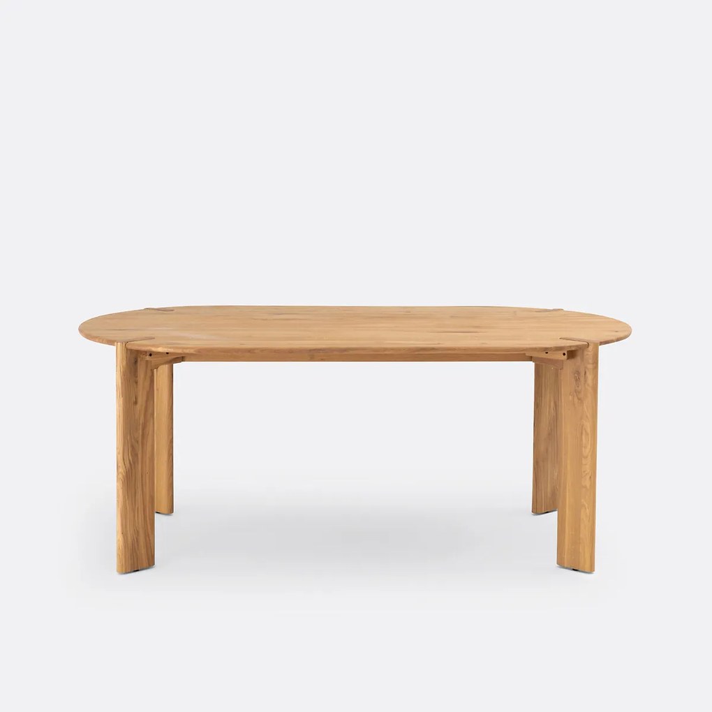 Tafel in massief eik, 6/8 personen, Elmo