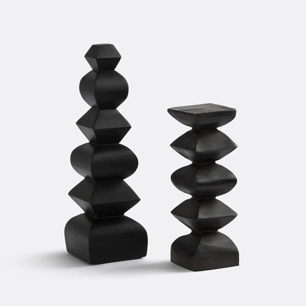 Totemsculptuur in mangohout H32 cm, Ekoa