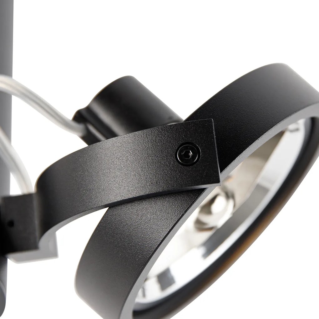 Moderne Spot / Opbouwspot / Plafondspot zwart draai- en kantelbaar 2-lichts - Goes Modern G9 rond Binnenverlichting Lamp