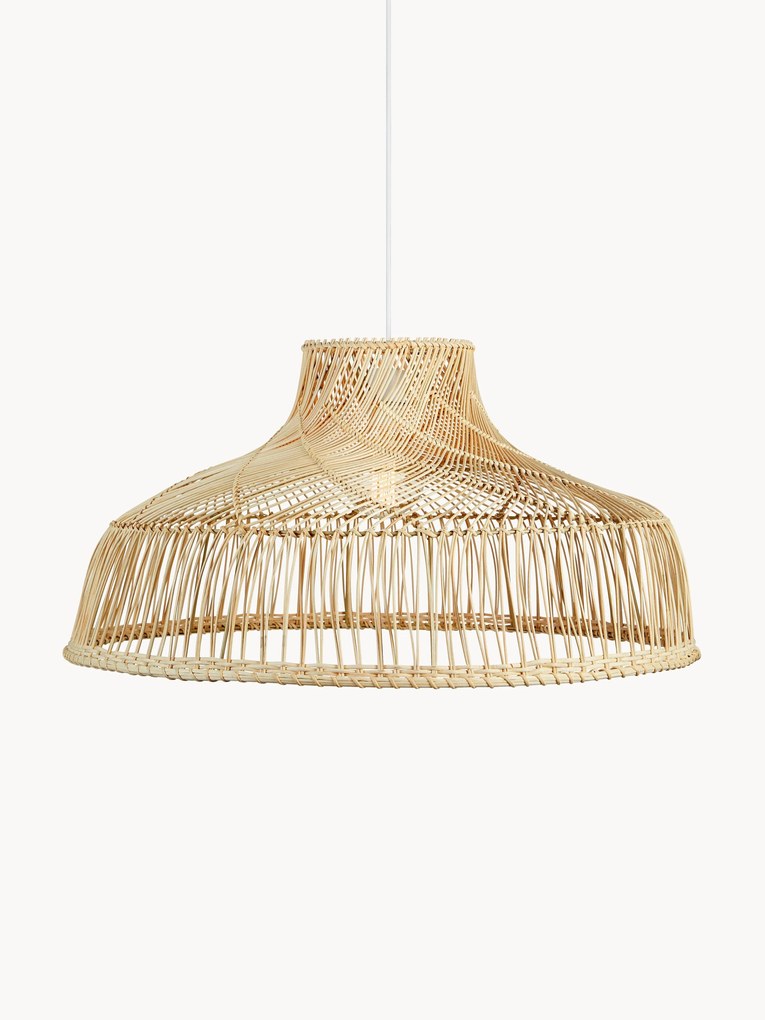 Grote hanglamp Braid van rotan