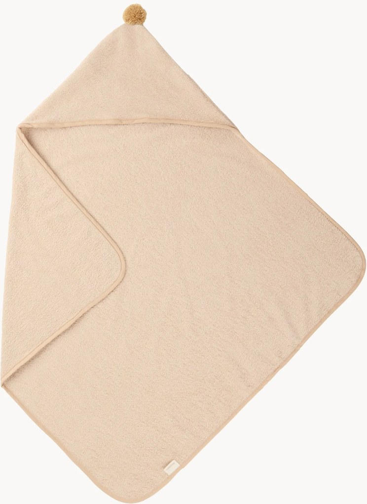 Baby badhanddoek met capuchon Latte
