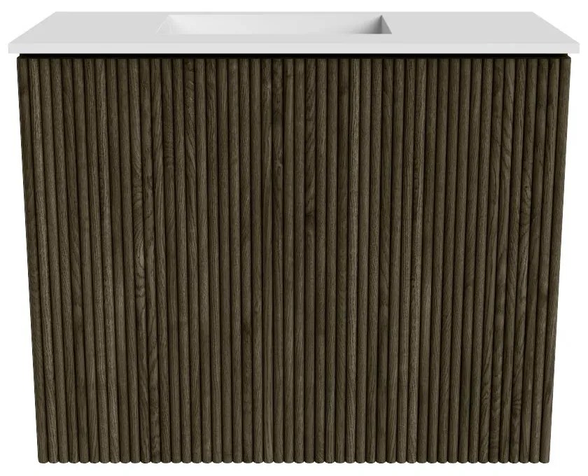 Mondiaz Joya 50cm toiletmeubel shadow met wastafel faye links zonder kraangat talc