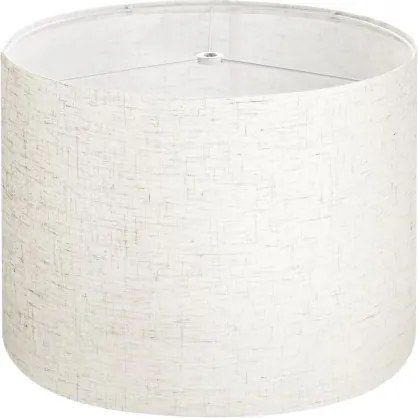 VEVOR lampenkap trommel 33 x 33 x 25 cm (boven x onder x hoog), 1 st. Medium vervangende kap van linnen + PVC, lampenkap voor tafellampen, staande lampen en hanglampen (licht linnen)