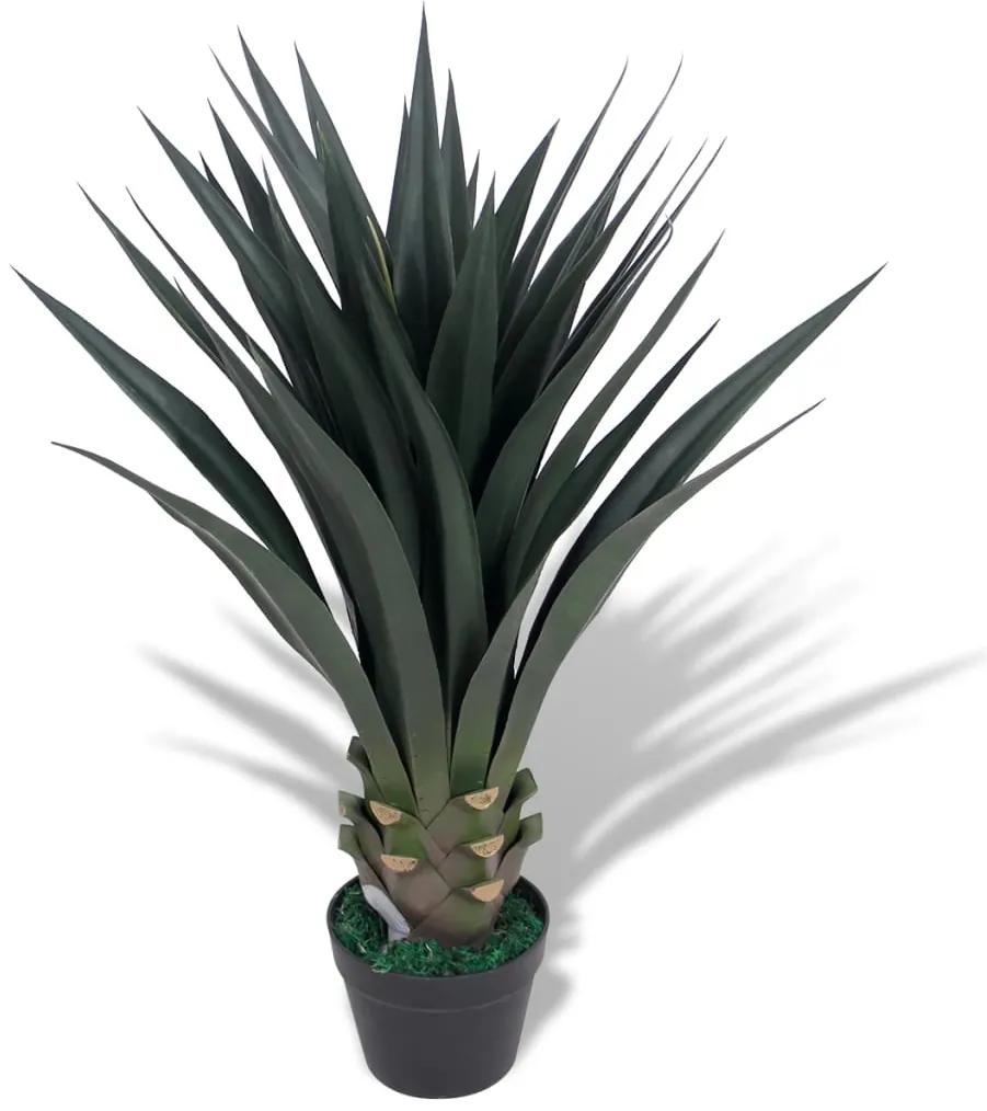 vidaXL Kunst yucca plant met pot 90 cm groen