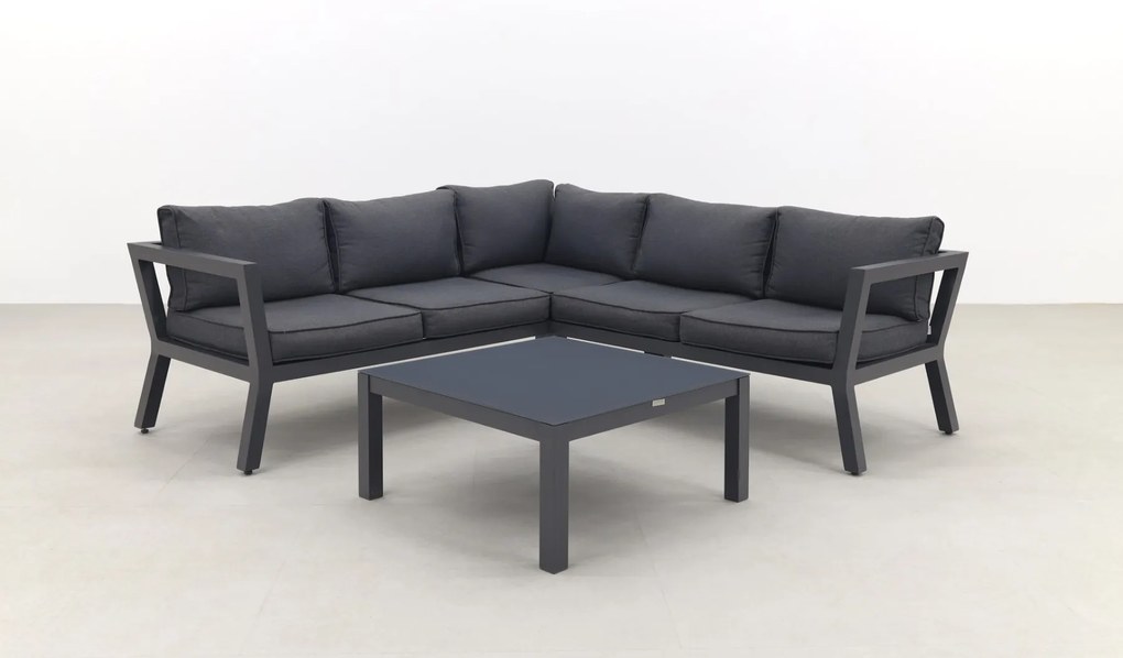 Calgary aluminium loungeset - Carbon