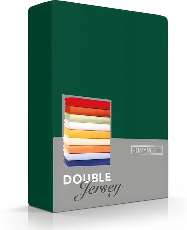 Hoeslaken Dubbel Jersey - 80/90/100x200/210/220 cm - Groen - Romanette - Ga naar Dekbed-Discounter.nl & Profiteer Nu