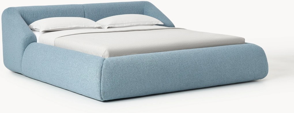 Gestoffeerd bouclé bed Sofia