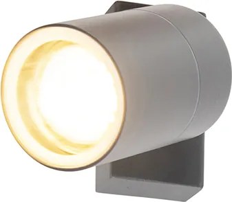 Buitenwandlamp antraciet IP44 draai- en kantelbaar - Solo