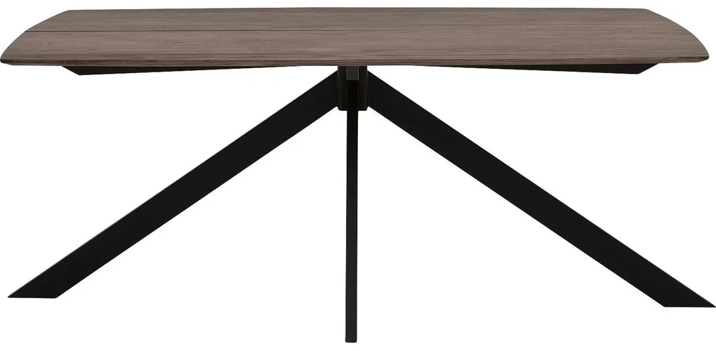 Goossens Excellent Eettafel Floyd, Semi rechthoekig 180 x 100 cm met split